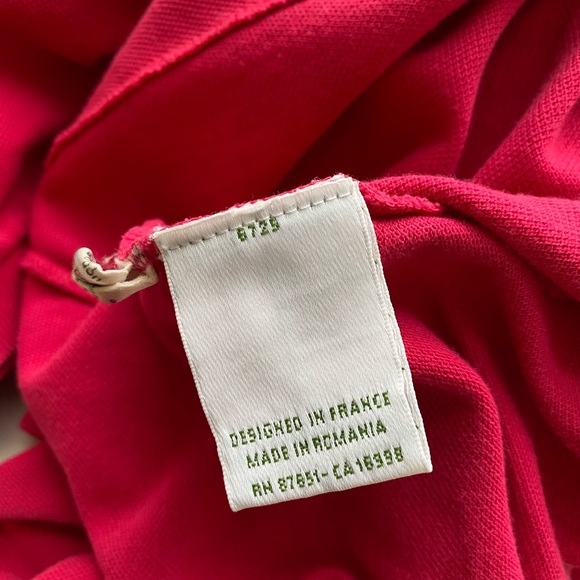 Lacoste Mens Fuschia Pink 100% Cotton Pique L. 12.22 Short Sleeve Polo Shirt XXL - Picture 15 of 17
